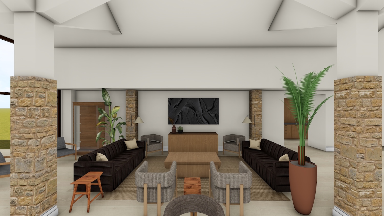 Ironwood Lodge Lobby Rendering