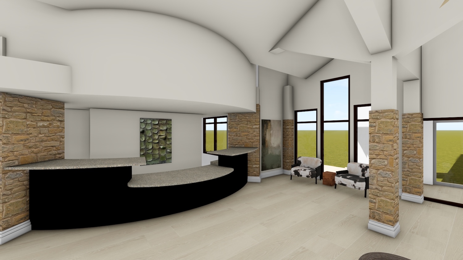 Ironwood Lodge Lobby Rendering