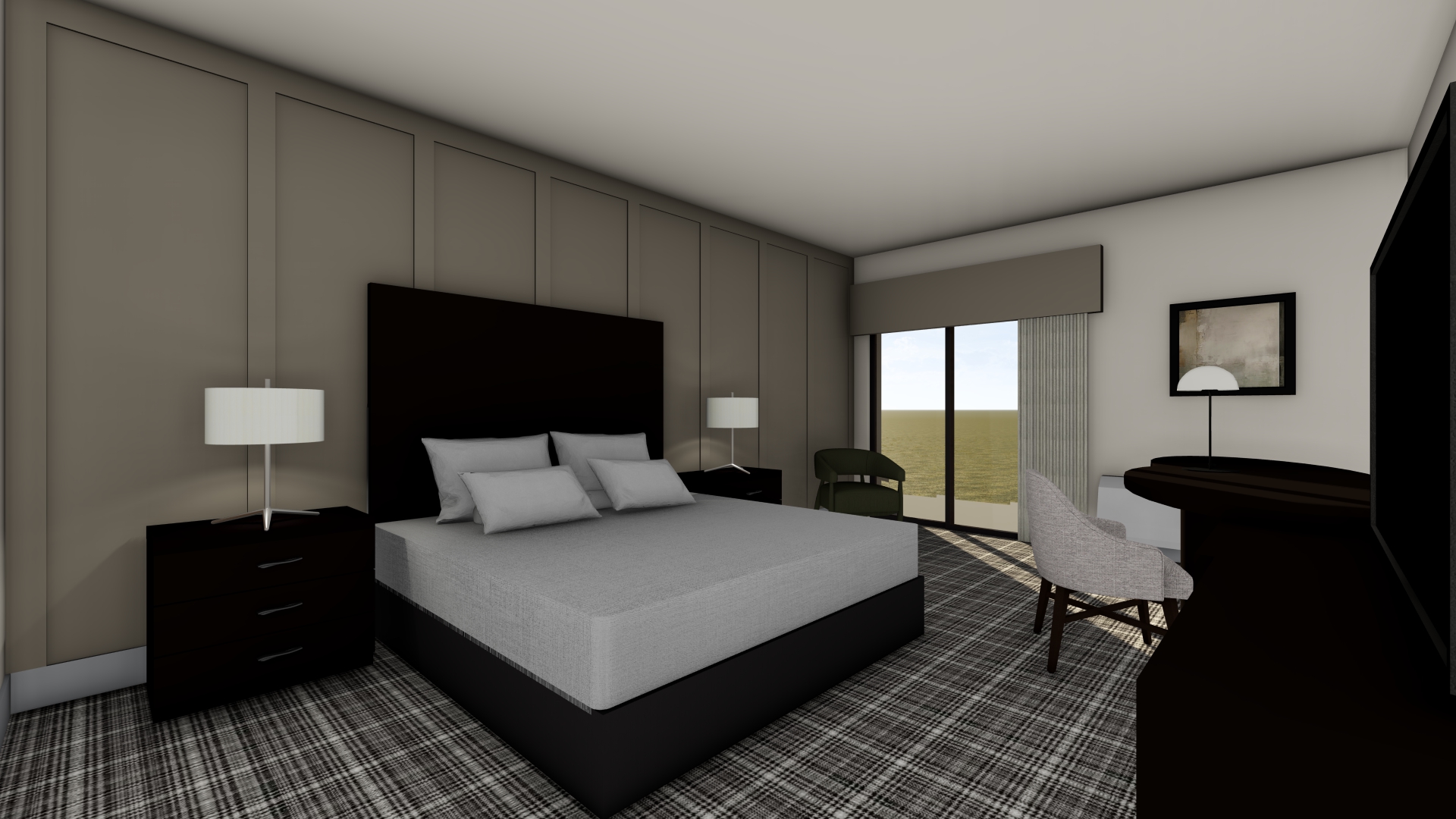 Ironwood Lodge 1 Bed Room Rendering