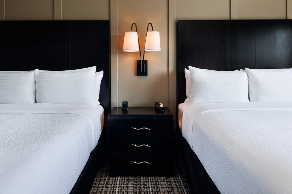 Ironwood Lodge Two Bed Hotel Room Close Up